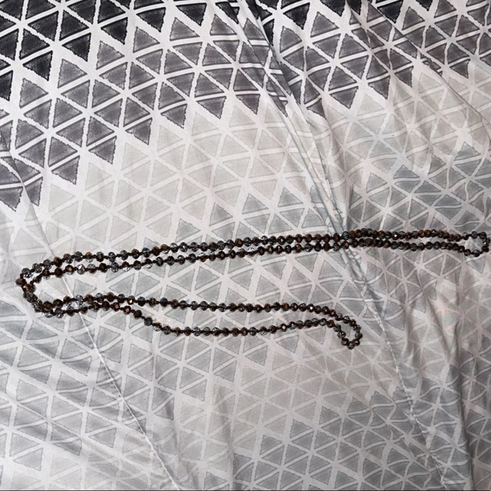 brown beaded necklace
